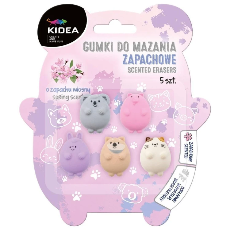 Gumki do mazania zapachowe 5szt KIDEA, DERFORM