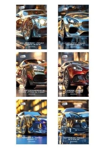Zeszyt A4/40K kratka Cars (10szt) MAR MAR, MAR MAR