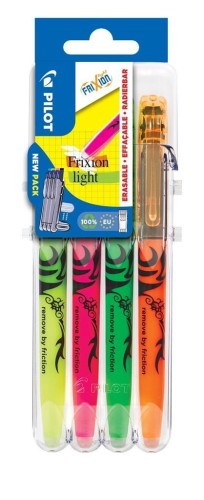 Zakreślacz FriXion light 4szt PILOT, PILOT
