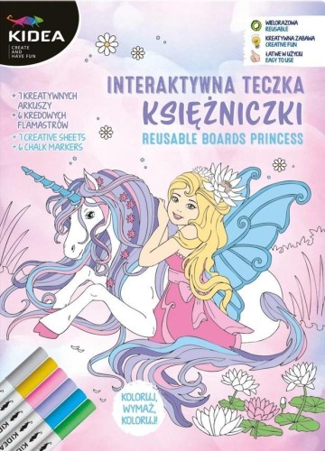 Teczka interaktywna księżniczki KIDEA, DERFORM