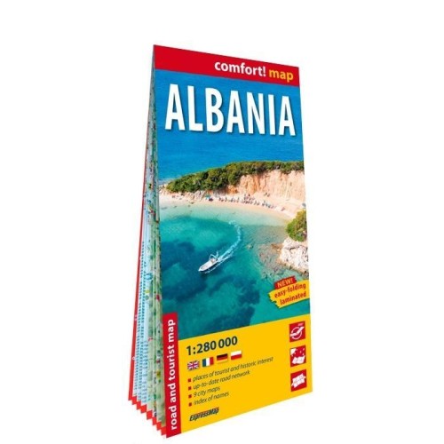 Comfort map Albania 1:280 000, praca zbiorowa