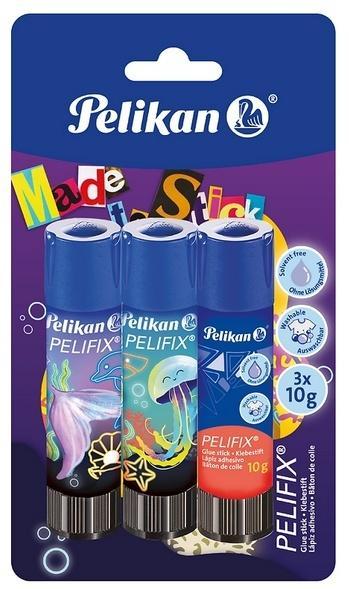 Klej w sztyfcie Pelifix Ocean 10g 3szt. PELIKAN