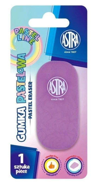 Gumka owalna Pastel Line 1szt ASTRA