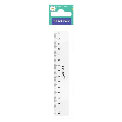 Linijka 15cm plastikowa, STARPAK
