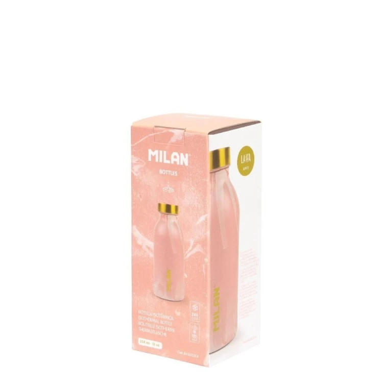 Butelka termiczna 354ml Lava różowa MILAN, MILAN
