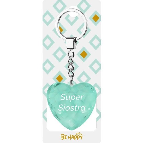 Brelok prezentowy Super Siostra, Be-Happy Gifts