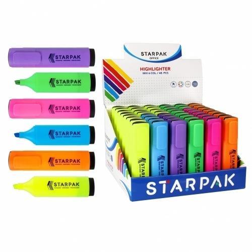 Zakreślacz 6 kolorów (48szt), STARPAK