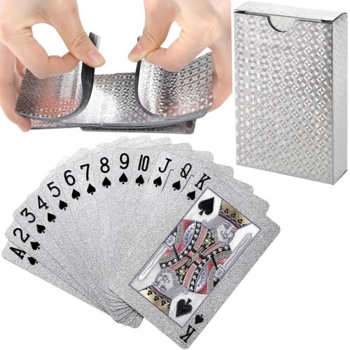 Karty do gry 54 srebrne, Trifox