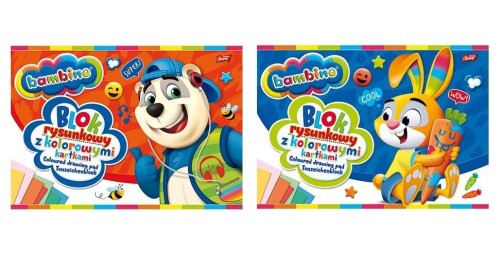 Blok rysunkowy kolorowy A4/16K (10szt) BAMBINO