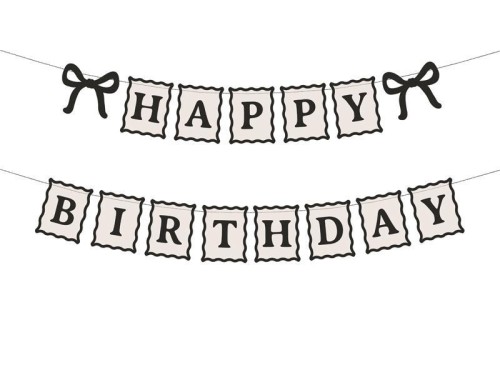 Baner Happy Birthday Kokardki 100cm