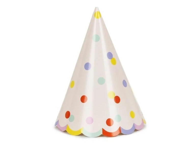 Czapeczki Konfetti 16cm 6szt