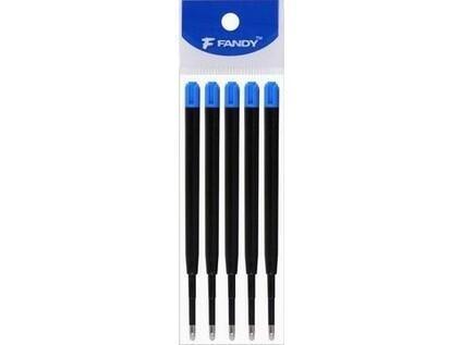 Wkład F-Parker 0,8mm plast niebieski 5szt, Fandy