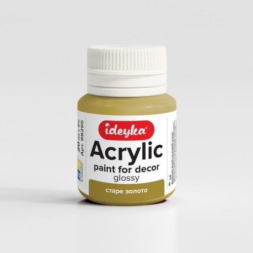 Farba akrylowa Stare złoto 20ml, Ideyka