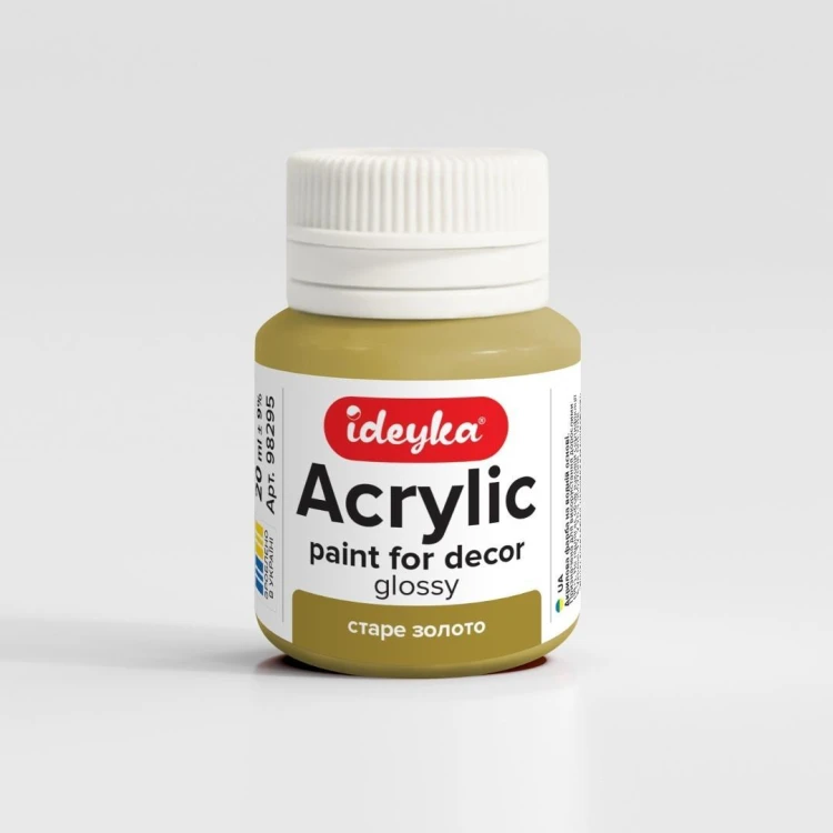 Farba akrylowa Stare złoto 20ml, Ideyka