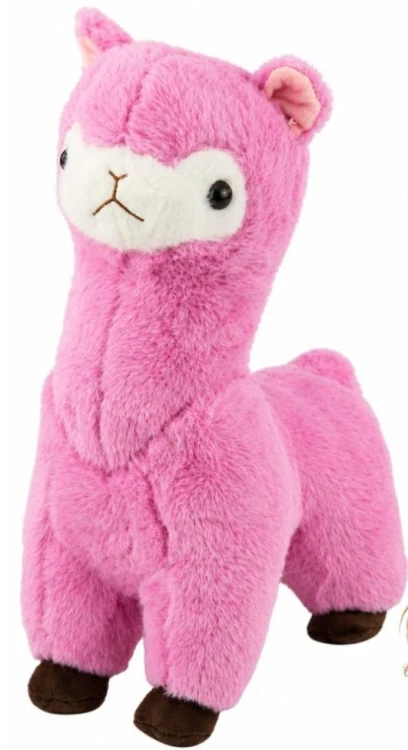 Alpaka Pluszowa Różowa 28cm, Leantoys