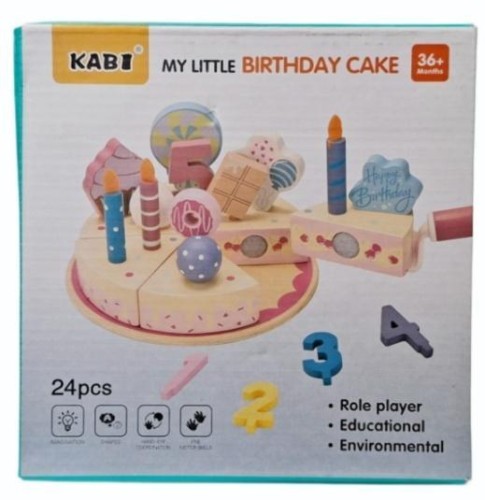 Układanka drewniana tort 24el, SWEDE