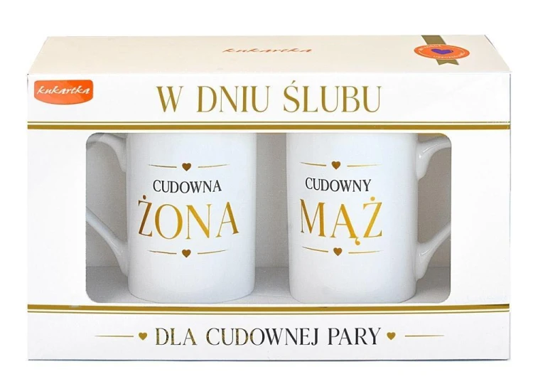 Kubek komplet Ślub, Kukartka