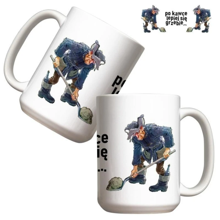 Kubek - Po kawce lepiej się grzebie 440ml, Molom