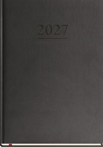 Terminarz 2027 B5 tygodniowy klasyczny czarny