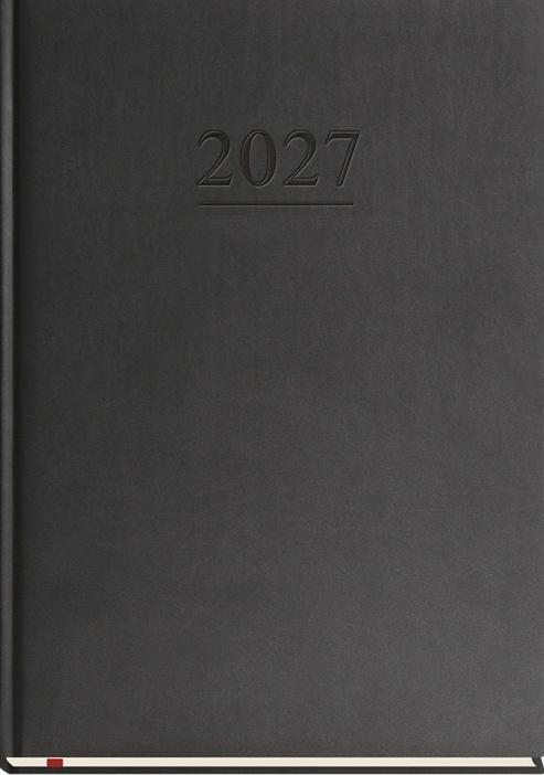 Terminarz 2027 B5 tygodniowy klasyczny czarny