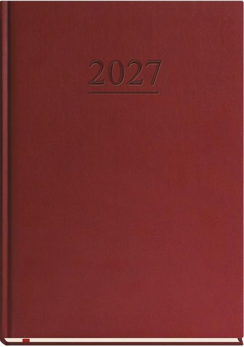 Terminarz 2027 B5 tygodniowy klasyczny bordo