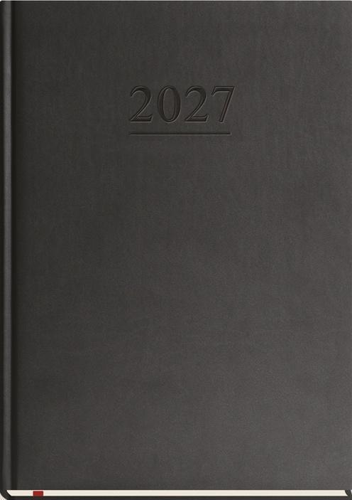 Terminarz 2027 A4 tygodniowy uniwersalny czarny