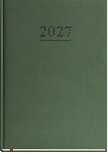 Terminarz 2027 A4 tygodniowy uniwersalny zieleń