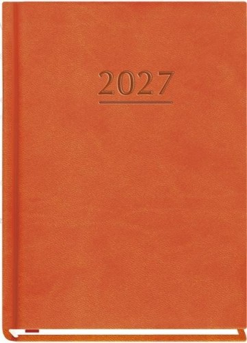 Terminarz 2027 A6 tygodniowy Ola pomarańczowy