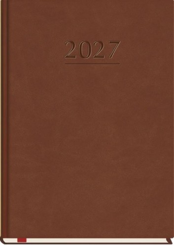 Terminarz 2027 A5 tygodniowy Popularny brąz