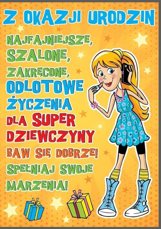 Karnet Young B6 + koperta wzór nr 004 Urodziny