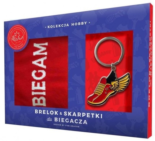 Zestaw brelok + skarpetki dla biegacza, Pan Dragon